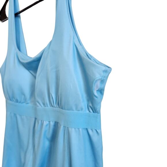 All In Motion Knit Slit Active Tennis Gym Dress Built In Short Blue Size XL - Picture 10 of 12